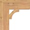 Ekena Millwork Westlake Block Smooth Bracket, Western Red Cedar, 5 1/2"W x 18"D x 18"H BKT06X18X18WTL05SWR - alternate 4
